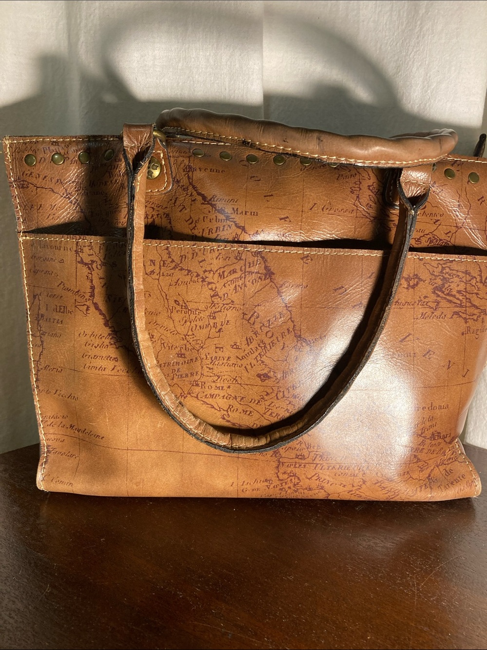 VNTG Patricia Nash Map Tote bag